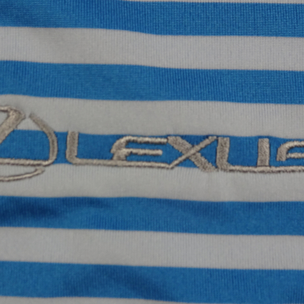 Nike Golf Lexus Dri-Fit Striped Shirt Medium - Picture 3 of 5